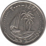 Монета. Катар. 25 дирхамов 2000 год. ав.