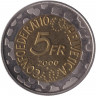 Монета. Швейцария. 5 франков 2000 год. Карнавал в Базеле.