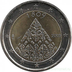Монета. Финляндия. 2 евро 2009 год. 200 лет автономии Финляндии.