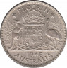 Монета. Австралия. 1 флорин (2 шиллинга) 1946 год. ав.