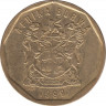 Монета. Южно-Африканская республика (ЮАР). 50 центов 1999 год. ав.