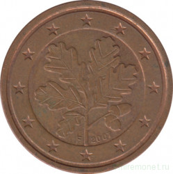 Монета. Германия. 2 цента 2007 год. (F).