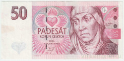 Банкнота. Чехия. 50 крон 1997 год. Серия E. Тип 17c.