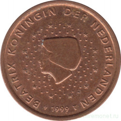 Монета. Нидерланды. 5 центов 1999 год. (Евро).