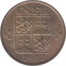 Монета. Чехословакия. 50 геллеров 1992 год. ав.
