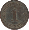 Монета. Германия (Германская империя 1871-1922). 1 пфенниг 1901 год. (А). ав.