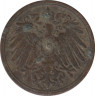 Монета. Германия (Германская империя 1871-1922). 1 пфенниг 1901 год. (А). рев.