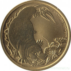 Монета. Австралия. 1 доллар 2013 год. Детёныши животных. Утконос. В конверте
