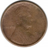 Монета. США. 1 цент 1919 год. Монетный двор S.