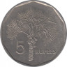 Монета. Сейшельские острова. 5 рупий 2000 год. рев.
