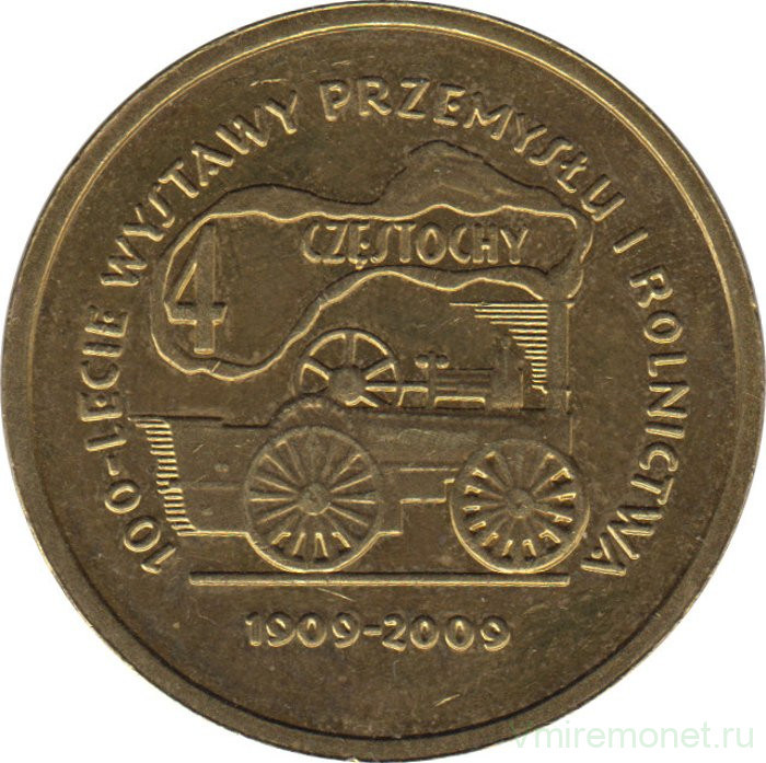 Монета. Польша. Ченстохова. 4 честохи 2009 год.