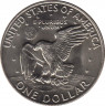 Монета. США. 1 доллар 1973 год. Монетный двор D. рев.