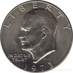 Монета. США. 1 доллар 1973 год. Монетный двор D.