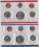 Монета. США. Годовой набор 1984 год. Монетные дворы P и D. ав.