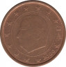 Монета. Бельгия. 2 цента 2000 год. ав.