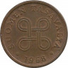 Аверс.Монета. Финляндия. 5 пенни 1968 год.