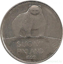 Монета. Финляндия. 50 пенни 1992 год.
