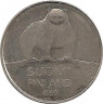 Аверс.Монета. Финляндия. 50 пенни 1992 год.