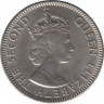 Монета. Белиз. 25 центов 1974 год. рев.