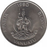 Монета. Вануату. 50 вату 1990 год. рев.