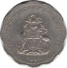Монета. Багамские острова. 10 центов 1998 год. рев.