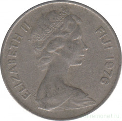 Монета. Фиджи. 10 центов 1976 год.