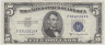 Банкнота. США. 5 долларов 1953 год. B. Тип 417b. ав.