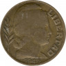 Монета. Аргентина. 20 сентаво 1948 год.