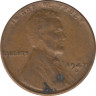Монета. США. 1 цент 1947 год (D). ав.
