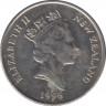 Монета. Новая Зеландия. 10 центов 1996 год. ав.