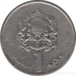 Монета. Марокко. 1 дирхам 2012 год.