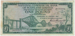 Банкнота. Великобритания. Шотландия. 1 фунт 1967 год. "Royal Bank of Scotland Ltd". Тип 271.