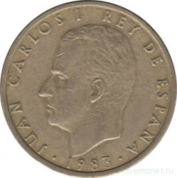 Монета. Испания. 100 песет 1983 год.