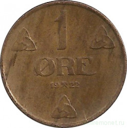 Монета. Норвегия. 1 эре 1922 год.