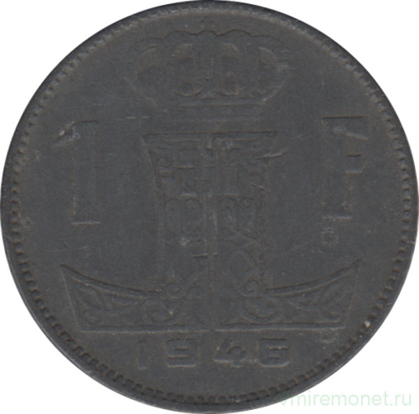 Монета. Бельгия. 1 франк 1946 год. BELGIE-BELGIQUE.