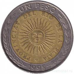 Монета. Аргентина. 1 песо 1995 год. B.