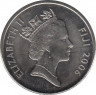 Монета. Фиджи. 20 центов 2006 год. ав.