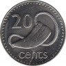 Монета. Фиджи. 20 центов 2006 год. рев.