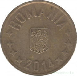 Монета. Румыния. 50 бань 2014 год.