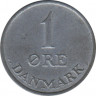  Монета. Дания. 1 эре 1956 год. рев.