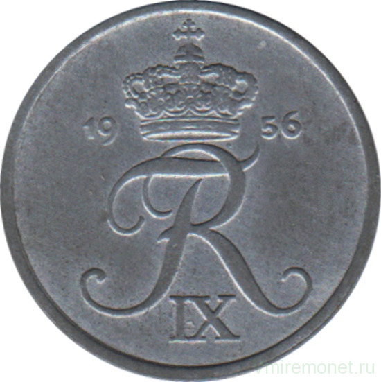 Монета. Дания. 1 эре 1956 год.