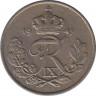  Монета. Дания. 25 эре 1949 год. ав.