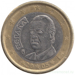 Монета. Испания. 1 евро 2005 год.