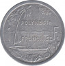 Монета. Французская Полинезия. 1 франк 2006 год. рев.