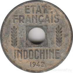 Монета. Французский Индокитай. 1/4 сантима 1942 год.