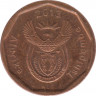 Монета. Южно-Африканская республика (ЮАР). 10 центов 2013 год. ав.