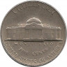 Монета. США. 5 центов 1967 год. рев