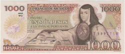 Банкнота. Мексика. 1000 песо 1984 год. Серия WC. Тип 81.