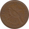 Монета. Новая Зеландия. 1 пенни 1946 год. ав.