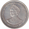 Монета. Тувалу. 10 долларов 1980 год. 80 лет со дня рождения Королевы Матери.
